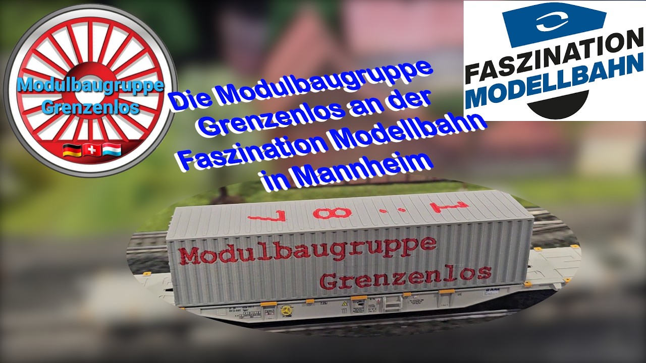 Modulbaugruppe Grenzenlos an der Faszination Modellbahn in Mannheim 1