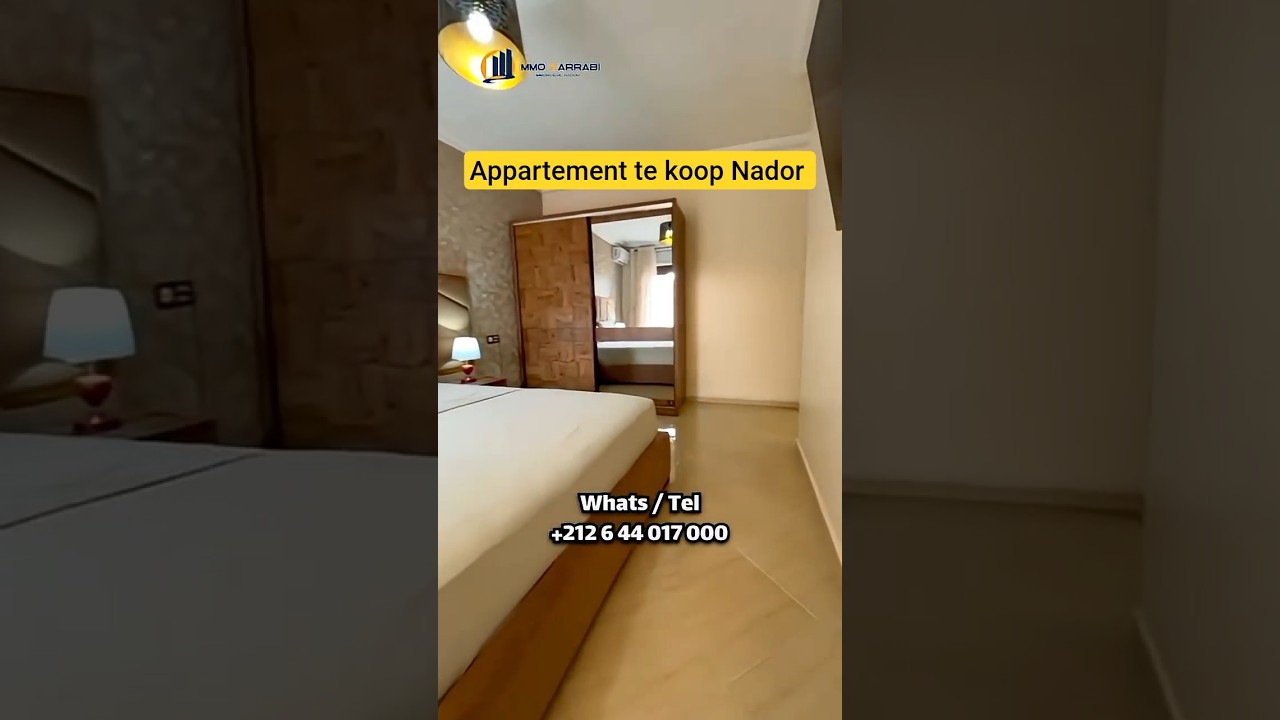 شقة للبيع مفرشة باحسن فنسيون 💎وسط مدينة الناظور  #appartement #nador