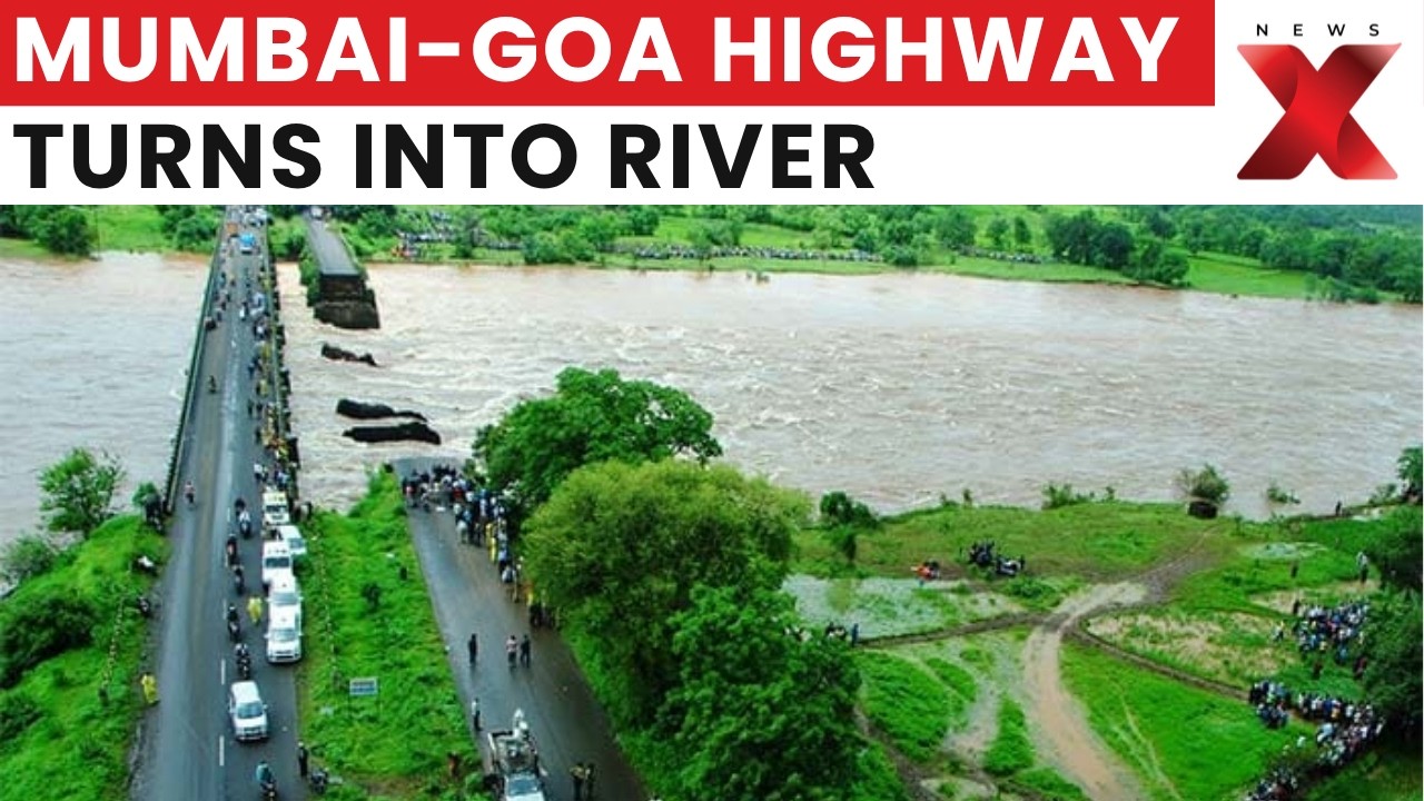 Mumbai-Goa Highway Flood: Traffic Halted Near Nagothane-Wakan As Heavy Rain Submerges NH