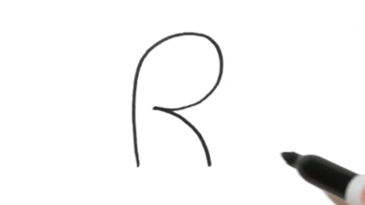 How to Draw a Robin Using the Letter R | Very Easy!