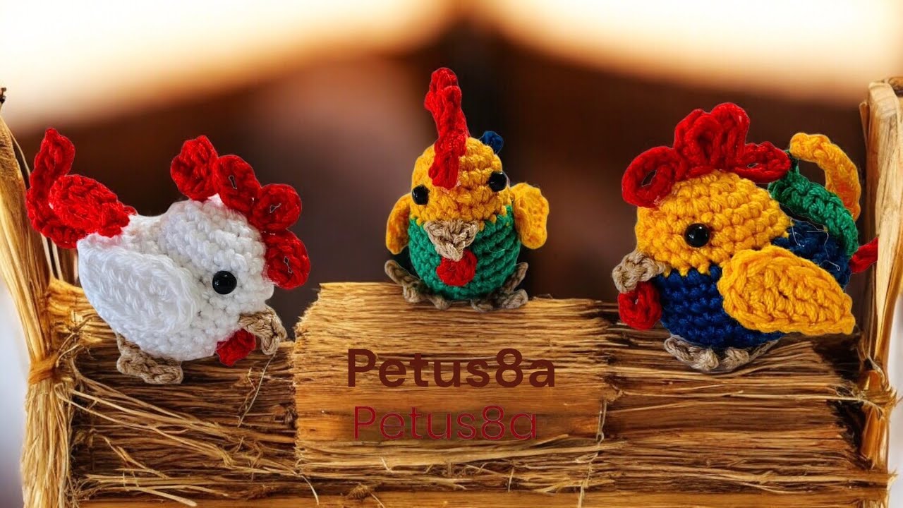 🐓 gallo 🐓 para tu nacimiento Amigurumis by Petus