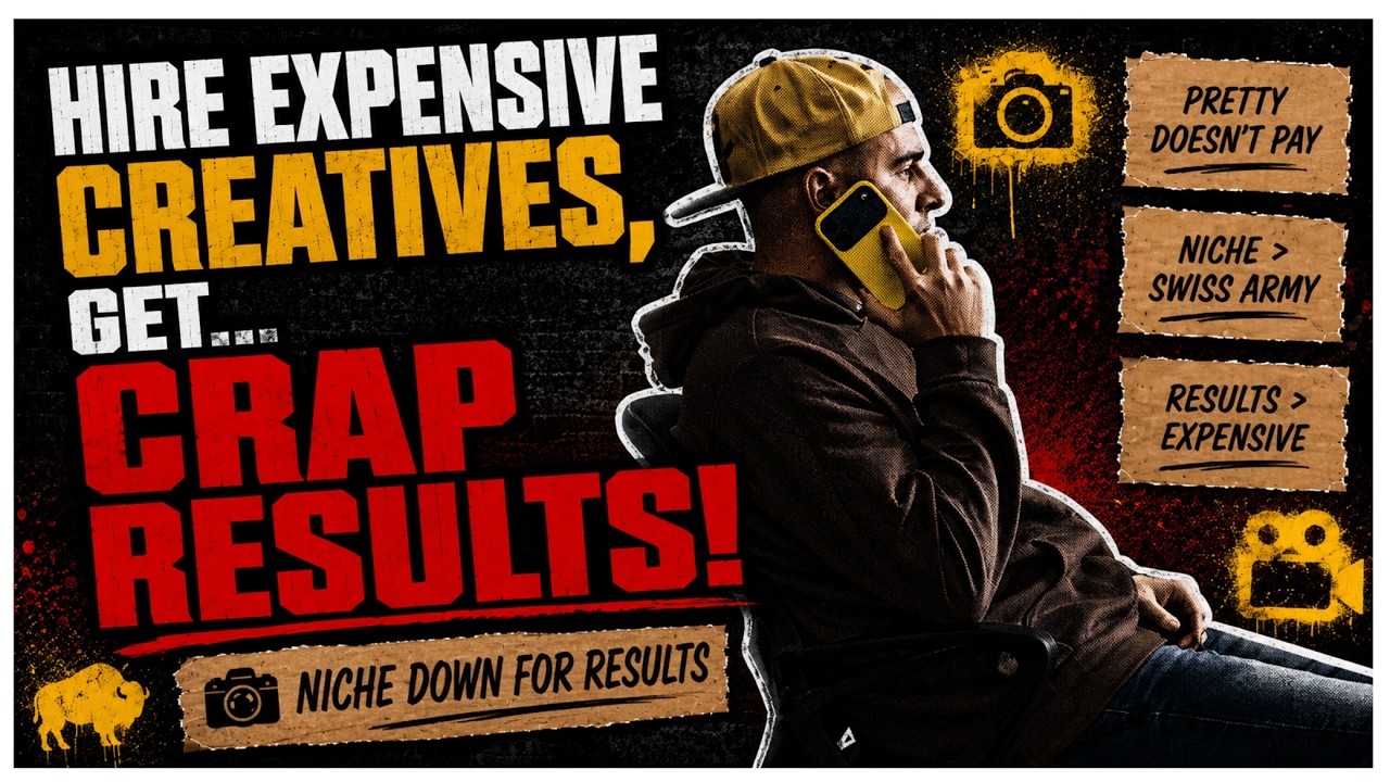 Hire Expensive Creatives to get... CRAP RESULTS! 🎥 💩