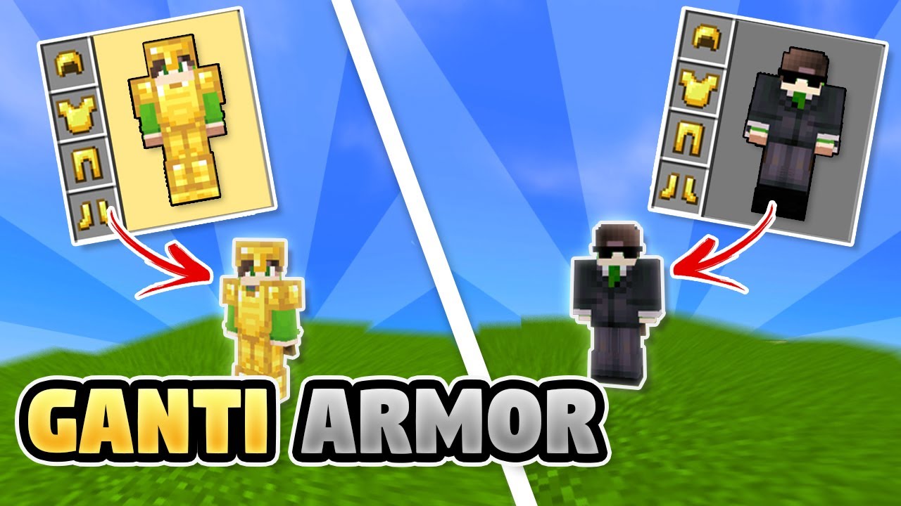 TUTORIAL CUSTOM ARMOR DI MCPE/BE 1.19+ CUMA PAKE HP