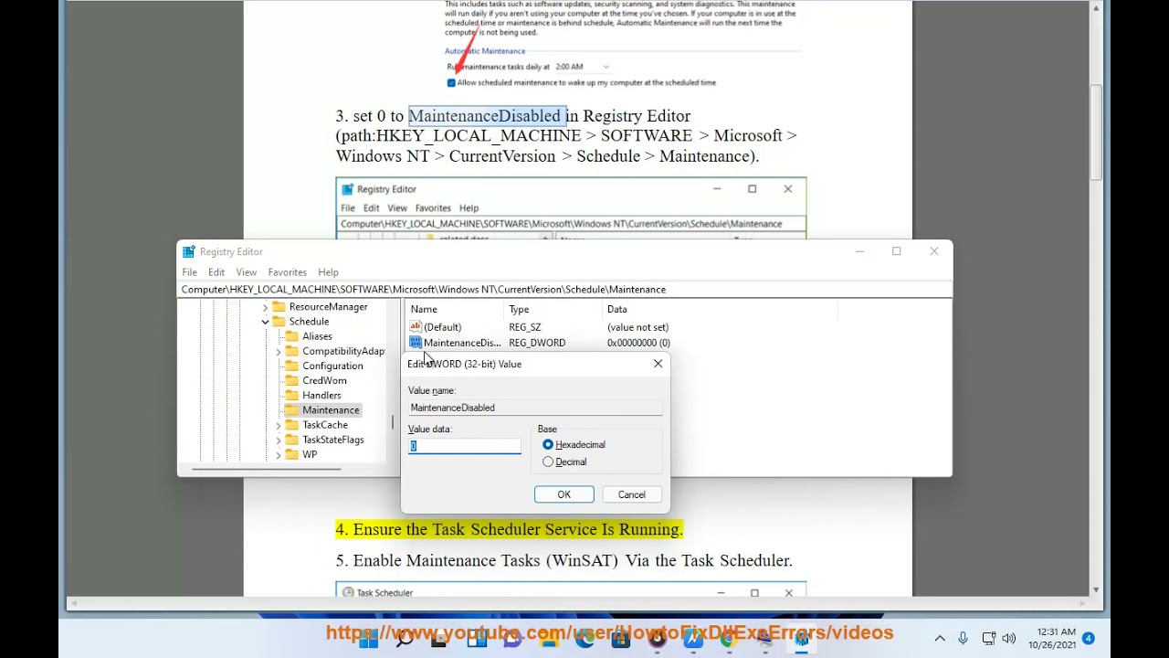 Fix Windows Is Unable to Run Automatic Maintenance Error on Windows 11/10/8/7 (2021 Full Tips)