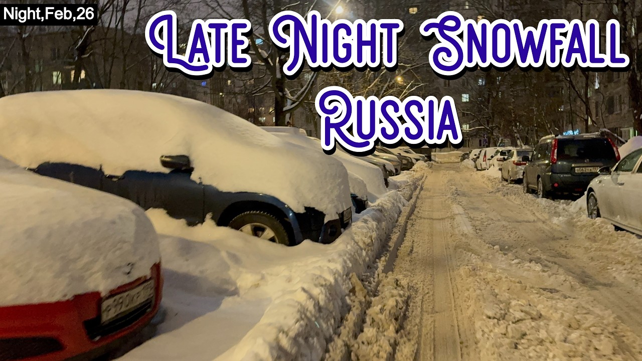 Is SNOW FALL in MOSCOW Russia the BEST in the WORLD?