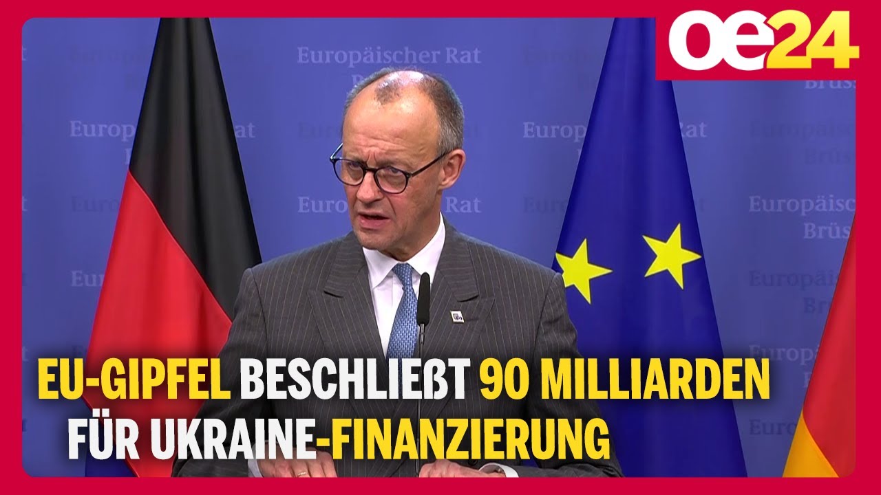 Friedrich Merz: EU-Gipfel beschlie&szlig;t 90 Milliarden f&uuml;r Ukraine-Finanzierung