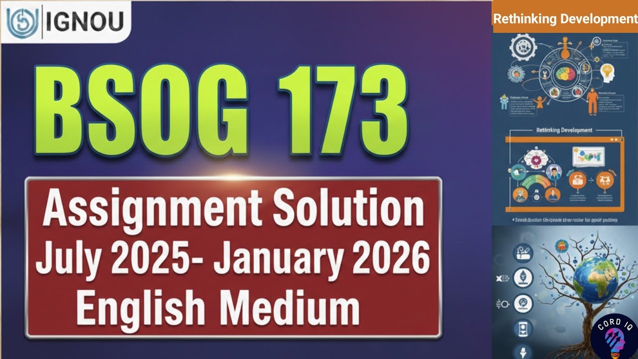 BSOG 173 solved assignment 2025-26 | bsog 173 solved assignment 2026