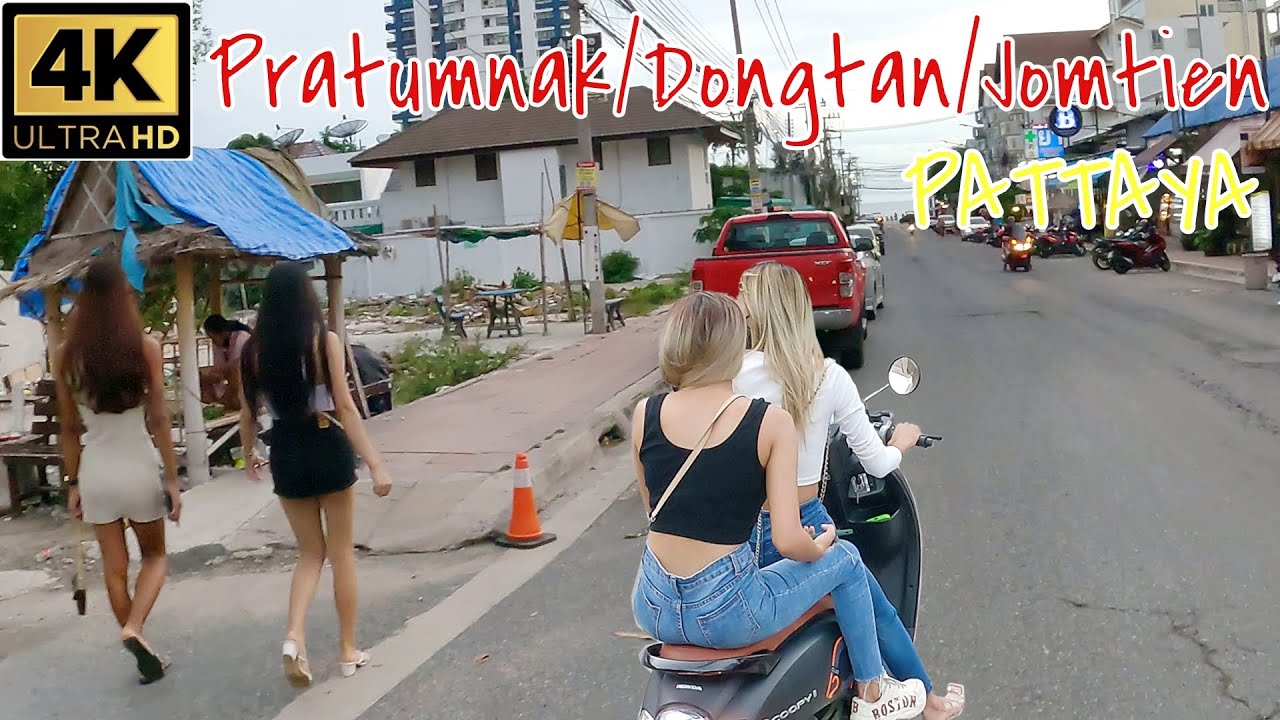 Pattaya   Pratumnak Soi 5 - Dongtan Beach - Jomien Beach - Evening Drive 4,85 Km [4K] Thailand