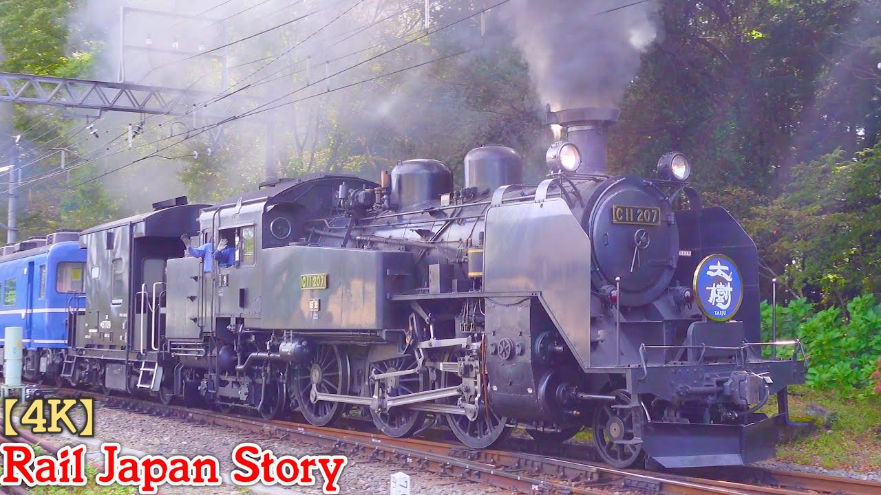 Two Tank Engines Crossing. The TAIJU on the TOBU Kinugawa Line | Train Japan