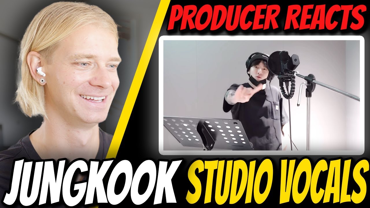 Jungkook Studio Vocals REACTION!!! (Left and Right Recording Sketch)