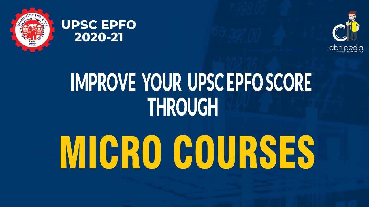 UPSC EPFO  | Affordable way for UPSC EPFO online coaching | BY ABHIPEDIA