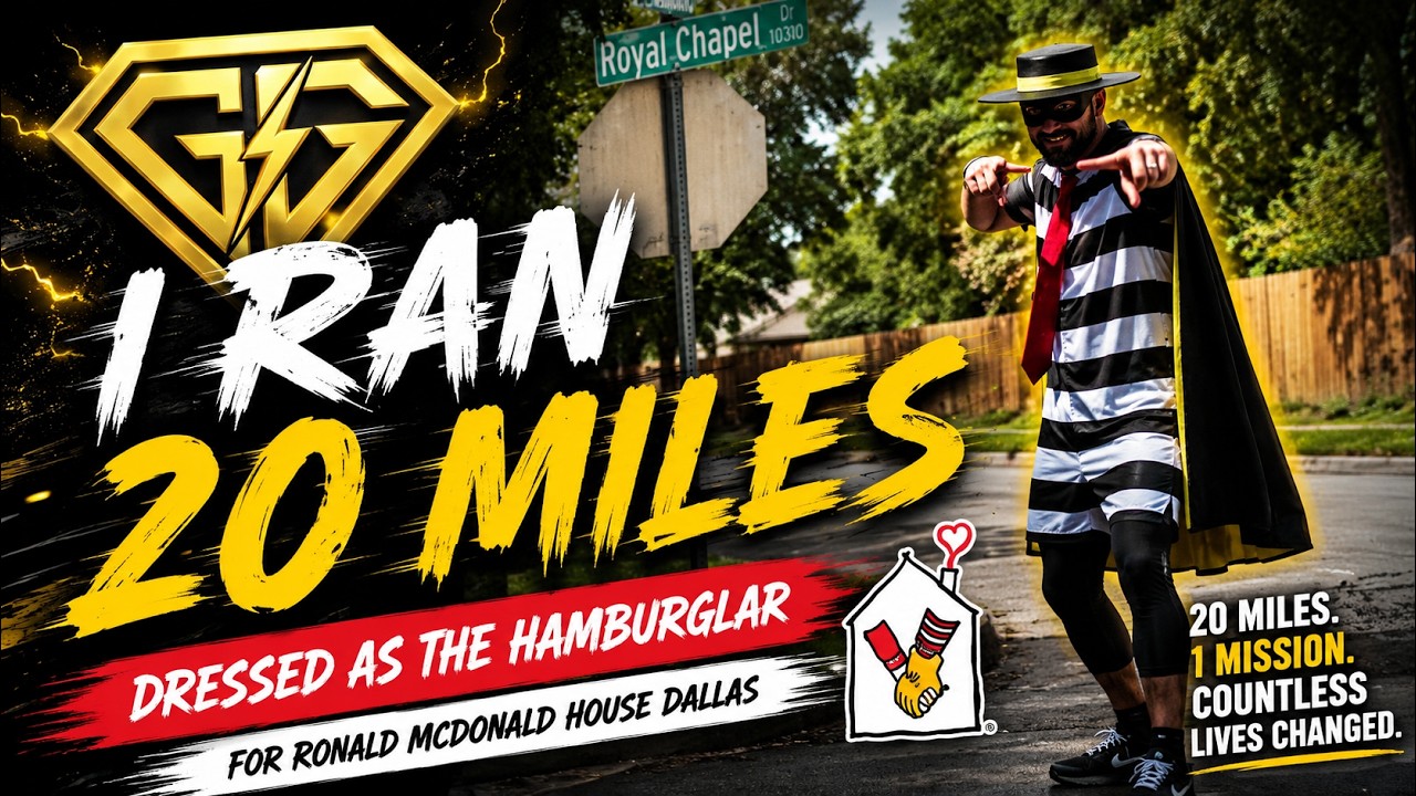 I Ran 20 Miles Dressed as the Hamburglar for Charity | The Golden Marathon