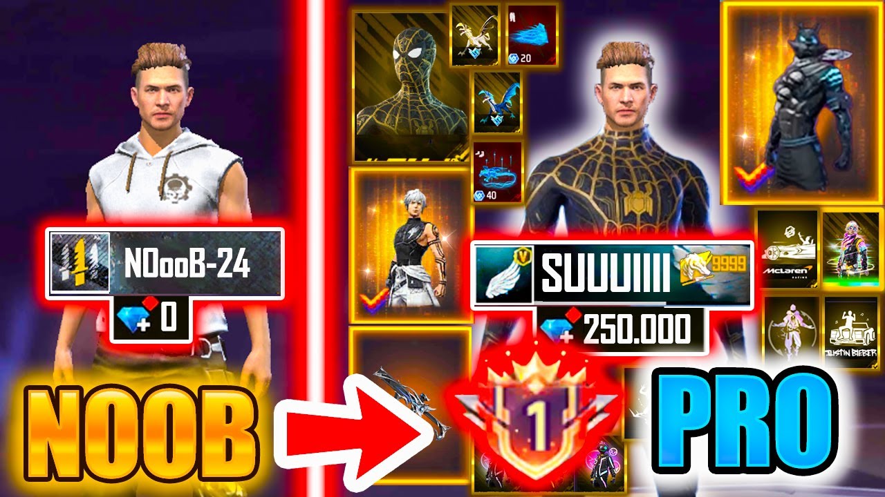От 0💎😢 до 50.000💎 АЛМАЗОВ 😍посмотрите, как я пополняю счёт - Free Fire от нуба до профессионала