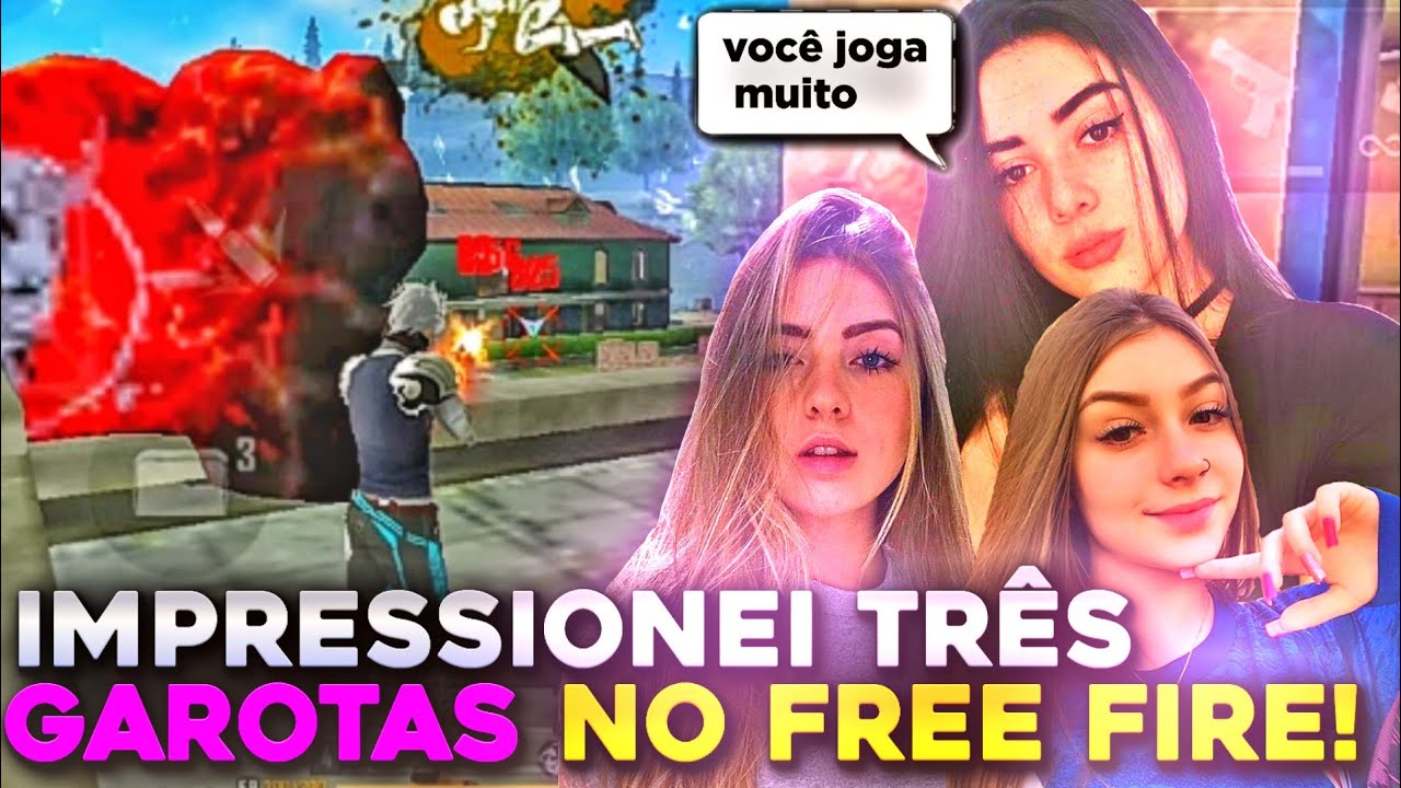 ELAS FICARAM LOUCAS COM MINHA JOGABILIDADE NO FREE FIRE 😍🔥 - CS RANKED COM ALEATÓRIOS