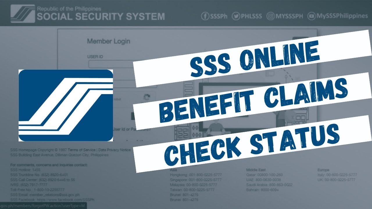 How to Check the Status of your Benefits Claim Using the SSS Website