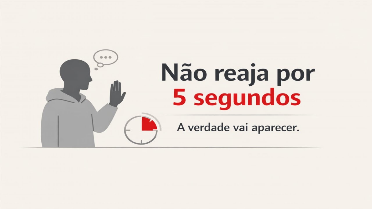 Não reaja por 5 segundos. A verdade sobre todos aparecerá.