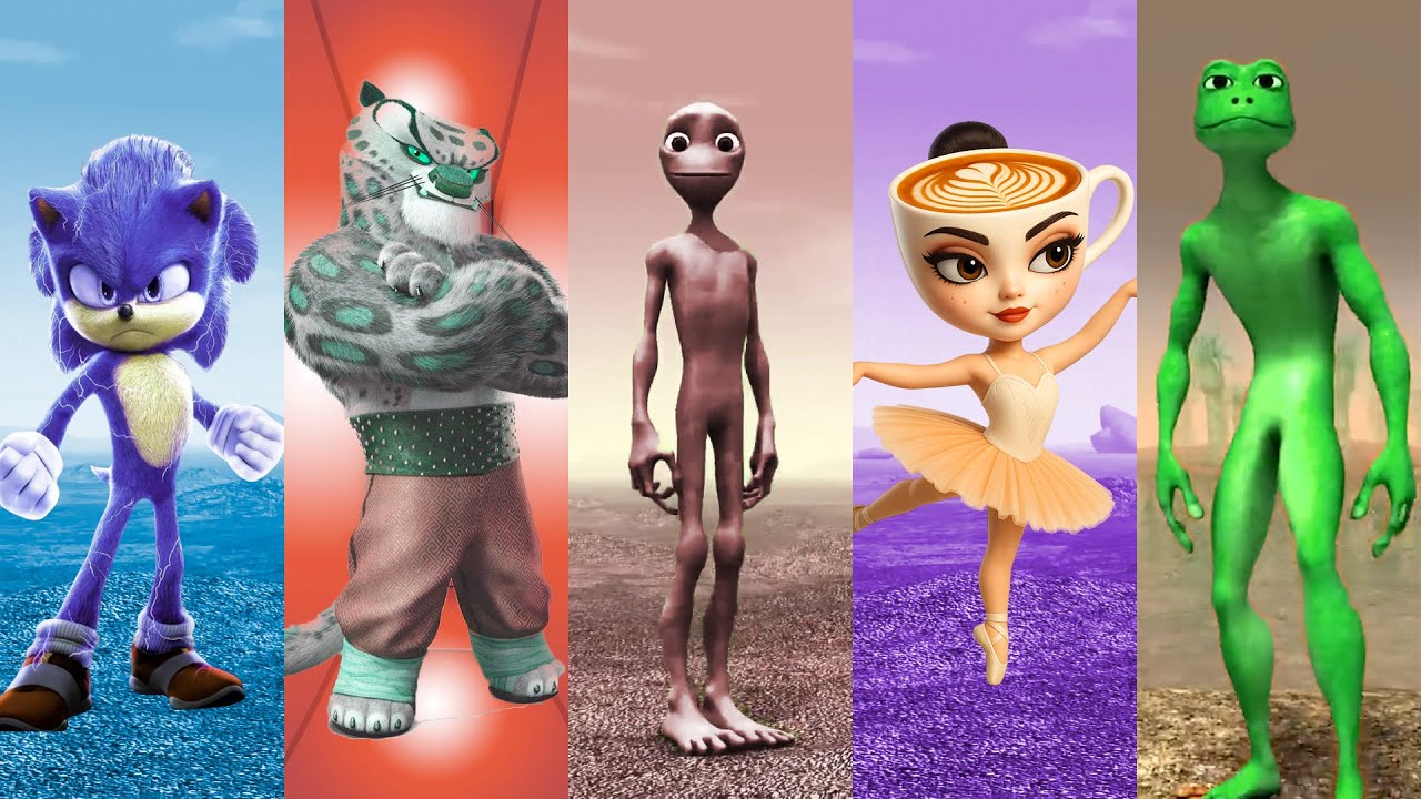 Cartoon heroes battle dance ⭐️ Ballerina Cappuccina Sonic vs Tai Lung, Patila, Dametu Cosita cover
