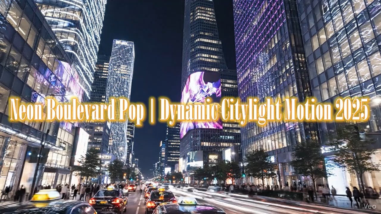 Neon Boulevard Pop | Dynamic Citylight Motion 2025#kpop