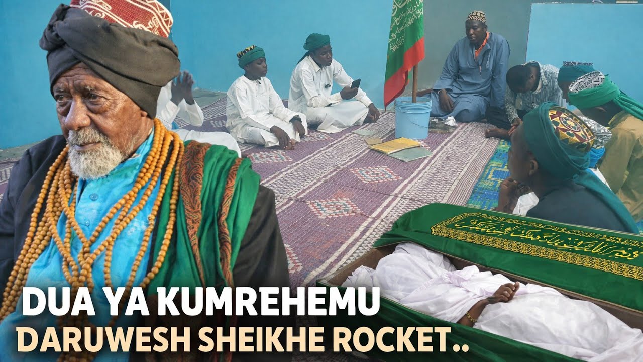 DUA  YA KUMREHEMU SHEIKH ROKETI KUTOKA ZAWIYA YA ALMARKAZ SWALIHINA ISLAMIC FOUNDATION LEO TAREHE 20