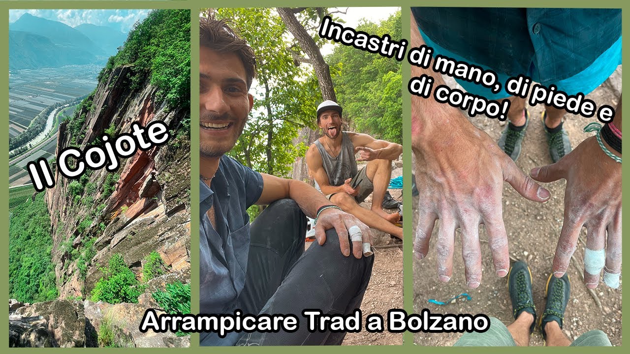 Via Cojote, la fessura di Bolzano 🤯 Trad Climbing come in Utah 💥