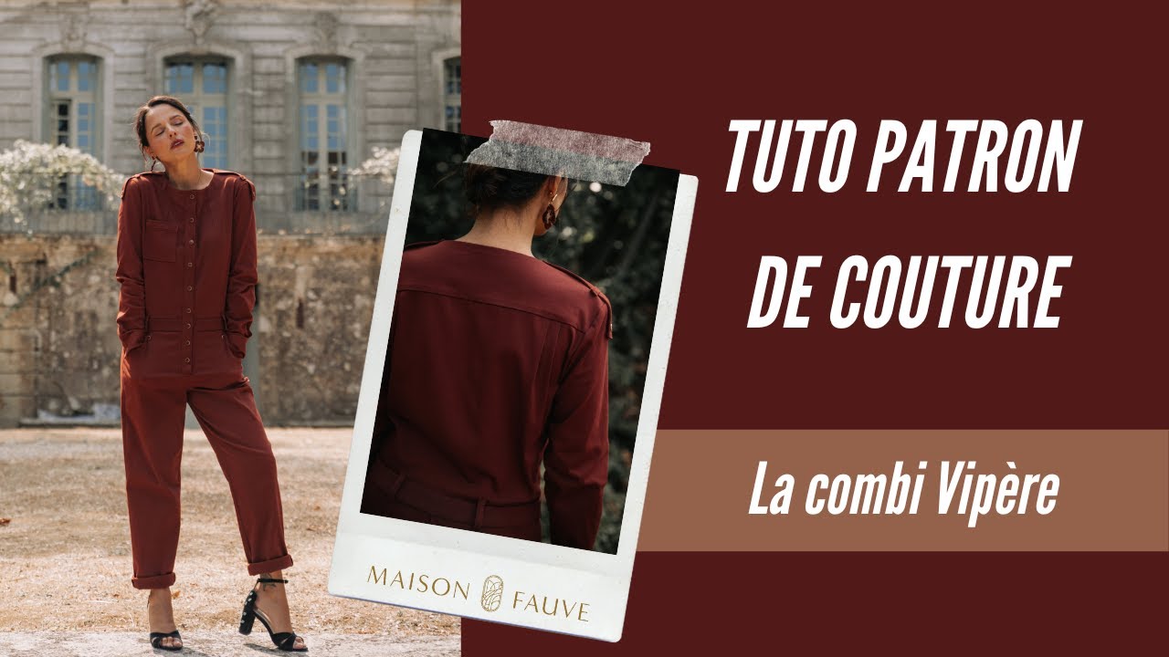 Tuto patron couture 🥀 Le patron combipantalon Vipère