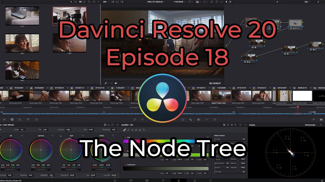 DaVinci Resolve 20 — Эпизод 18 — Дерево узлов