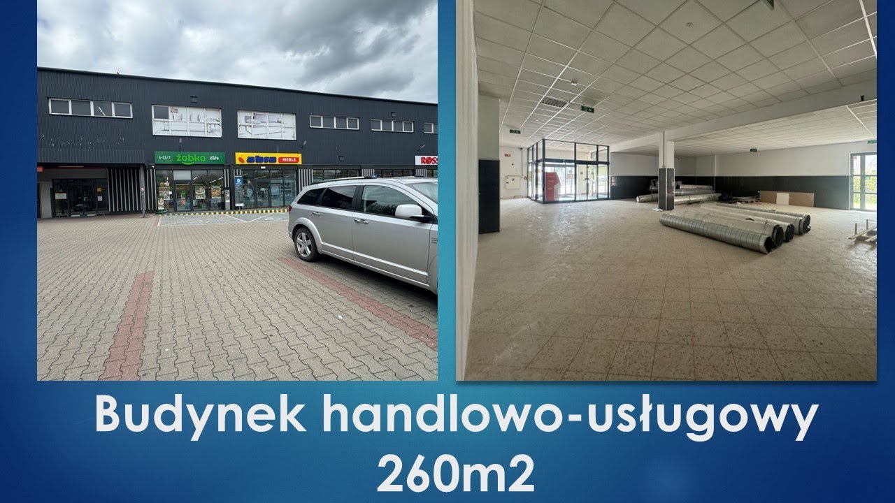 Budynek handlowo usługowy w Zawierciu 260m2