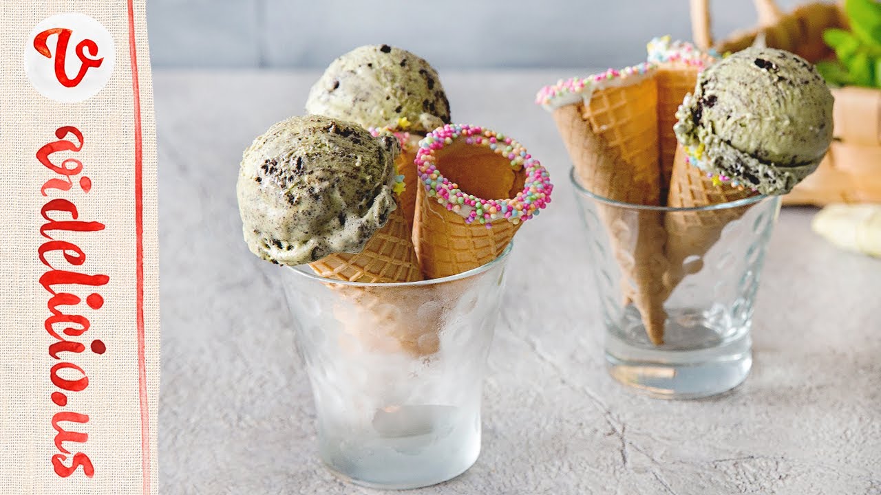 「チョコミン党」必見！ミント・チョコクッキーアイスクリームのつくり方 | Fresh Mint Chocolate Cookie Ice Cream