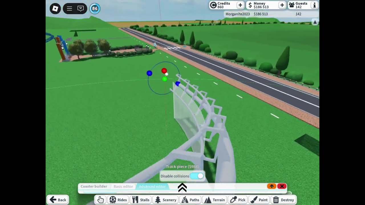 Building a Corkscrew Coaster in TPT2!
