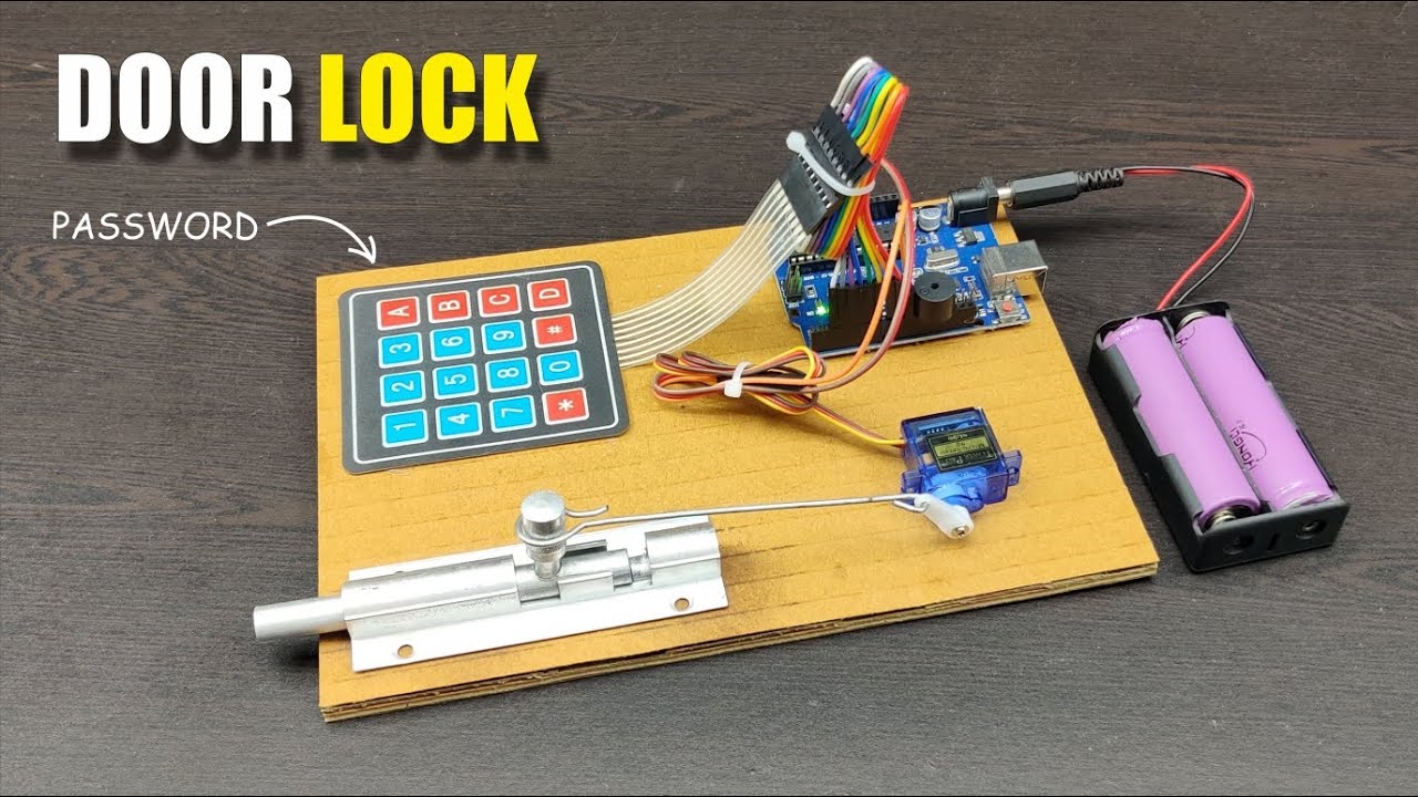 Keypad Password Based Door Lock System|| Automatic Door Lock (Simple) #arduinoproject #arduino #iot 
