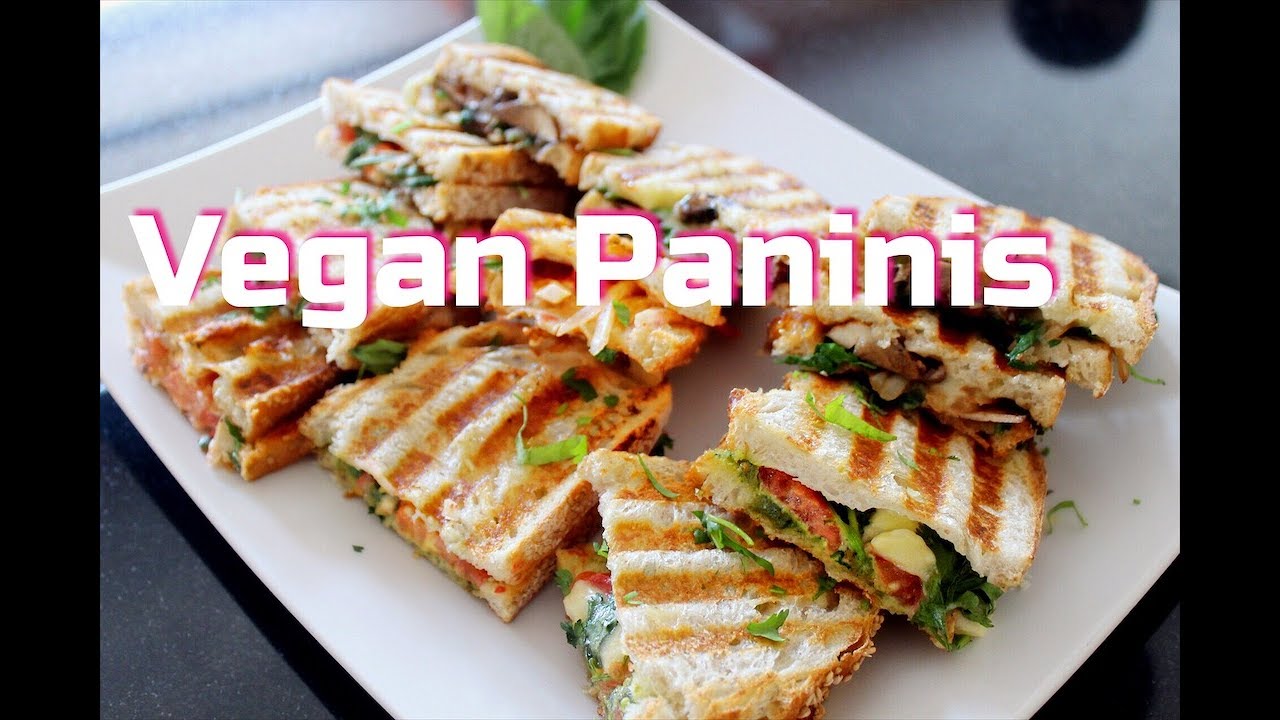 Why all Vegans need a PANINI maker!!! 3 Panini Recipes!