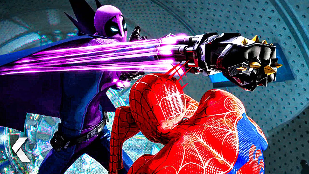 Spider-Man vs. Green Goblin And Prowler Scene - Spider-Man: Into The Spider-Verse (2018)