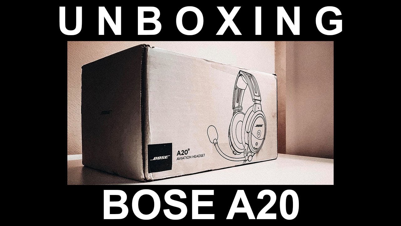 BOSE A20 AVIATION HEADSET : UNBOXING