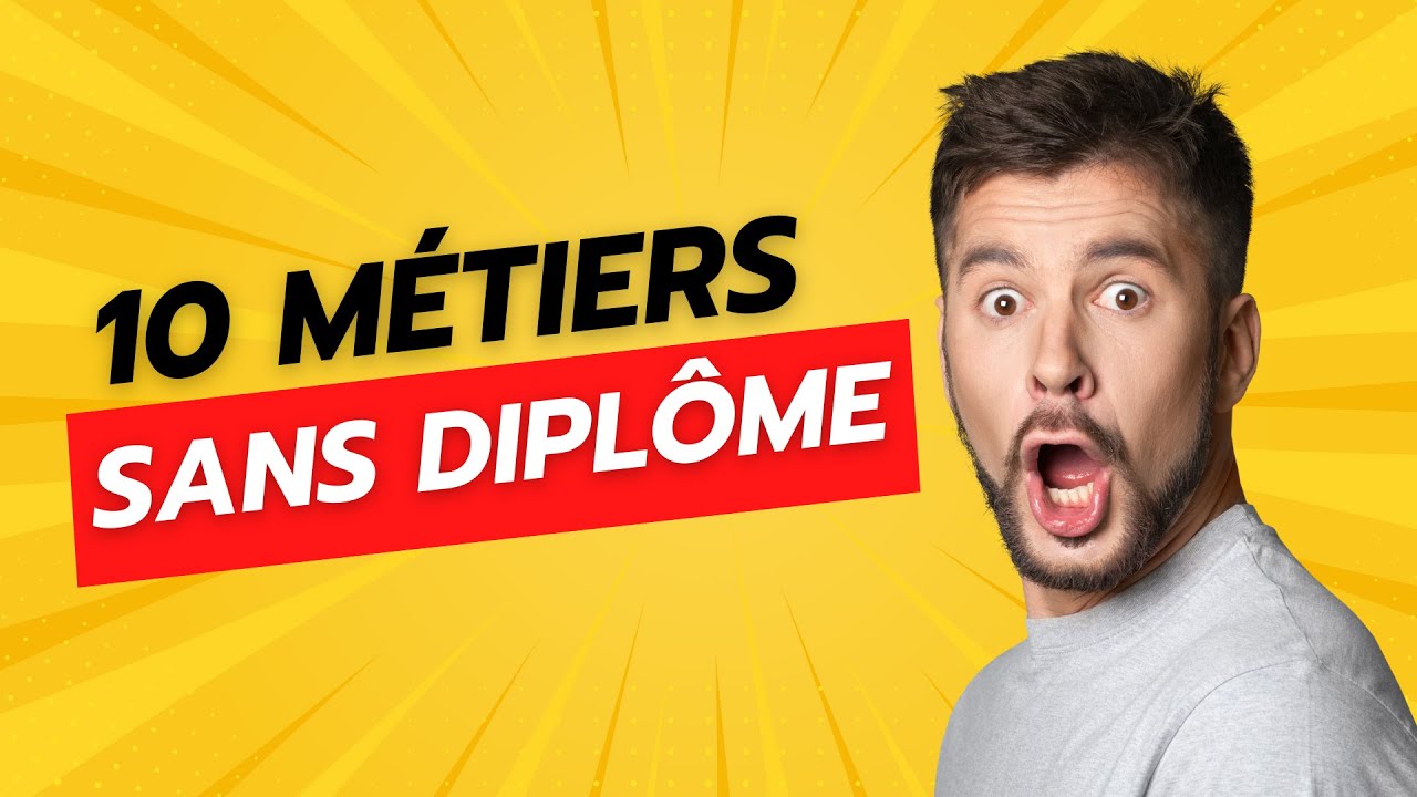10 métiers sans diplôme (et sans expérience) ? Oui, ça existe. Les voici.