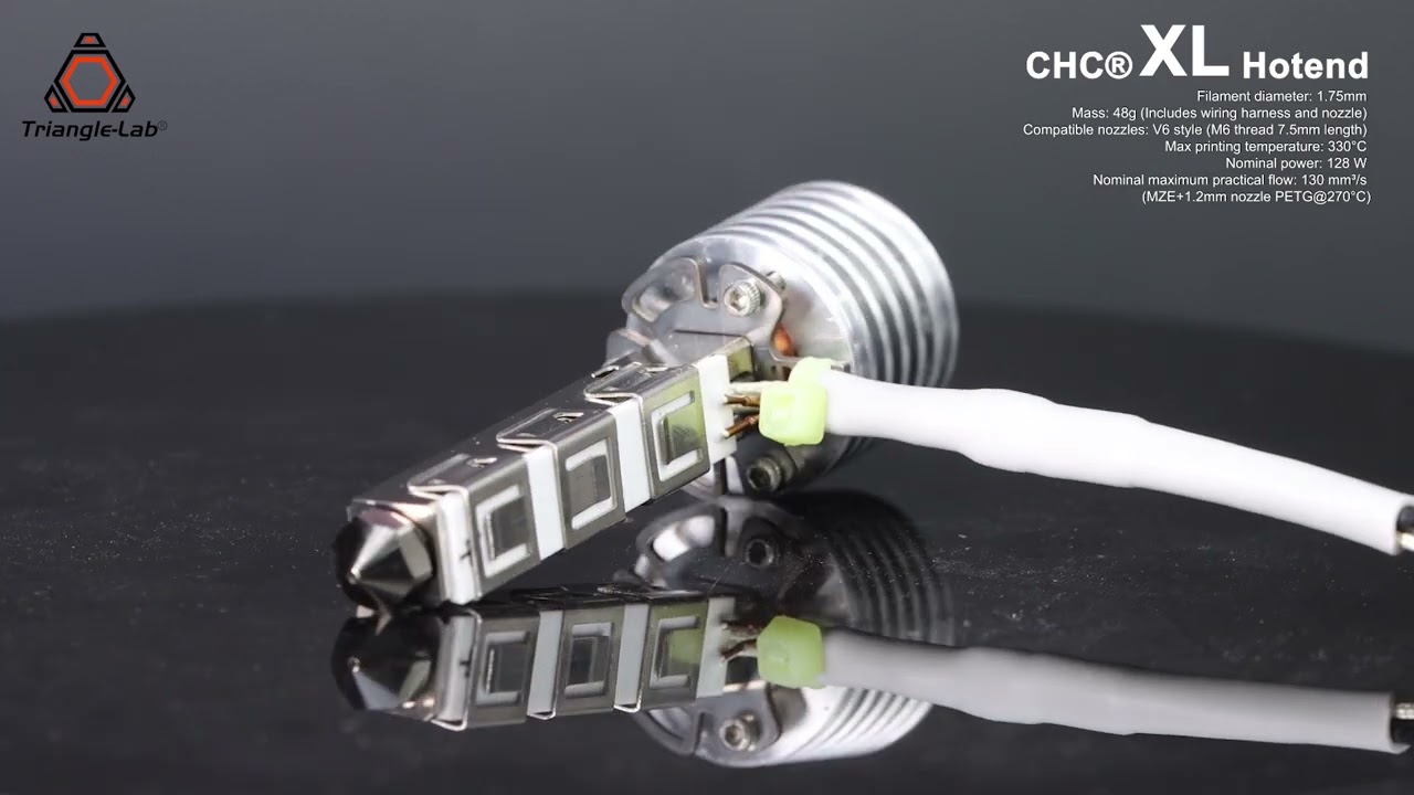 trianglelab CHC® XL HOTEND HIGH Performance high flowrate high speed wear-resistant FDM hotend