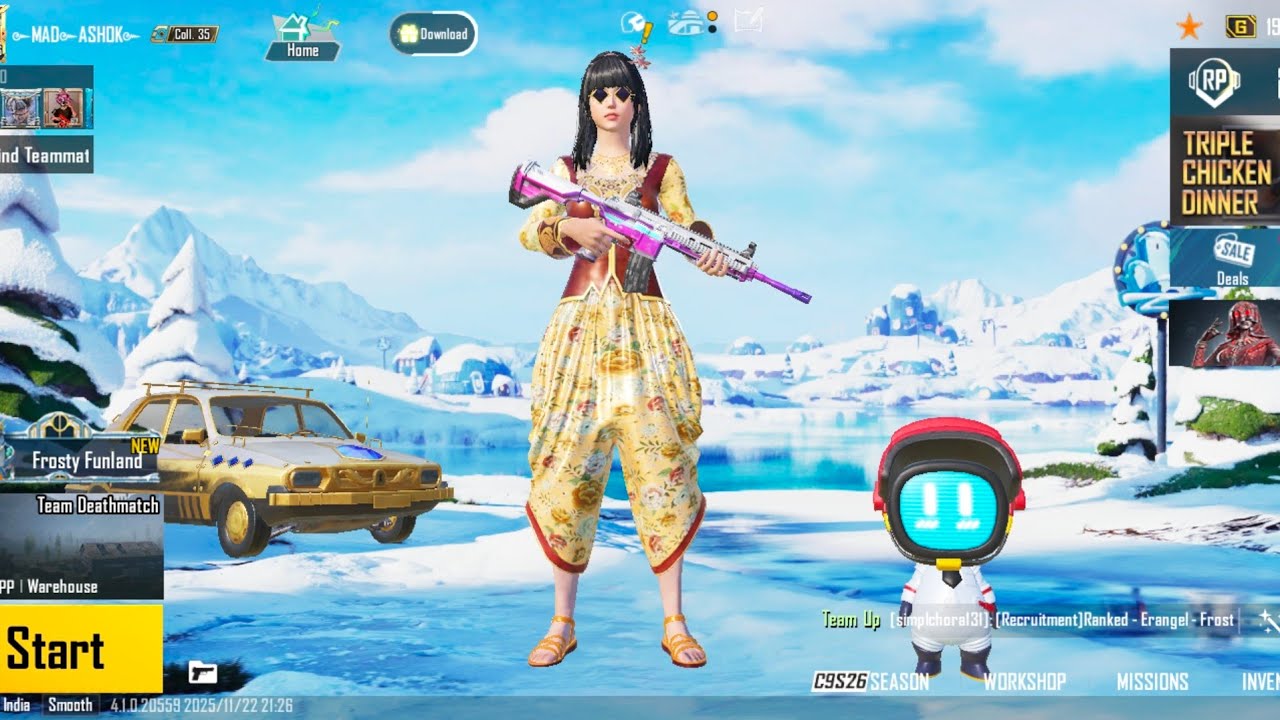 please subscribe ASHOKGAMER 1v1 room 🤝 and all clasic mode bgmi