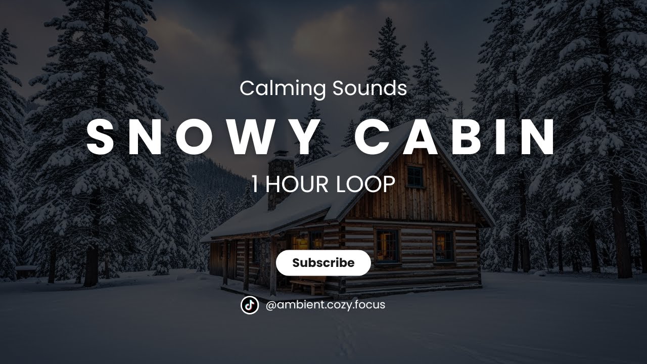 Cozy Focus Snowy Cabin Ambience
