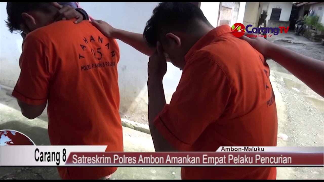 Satreskrim Polres Ambon Amankan Empat Pelaku Pencurian