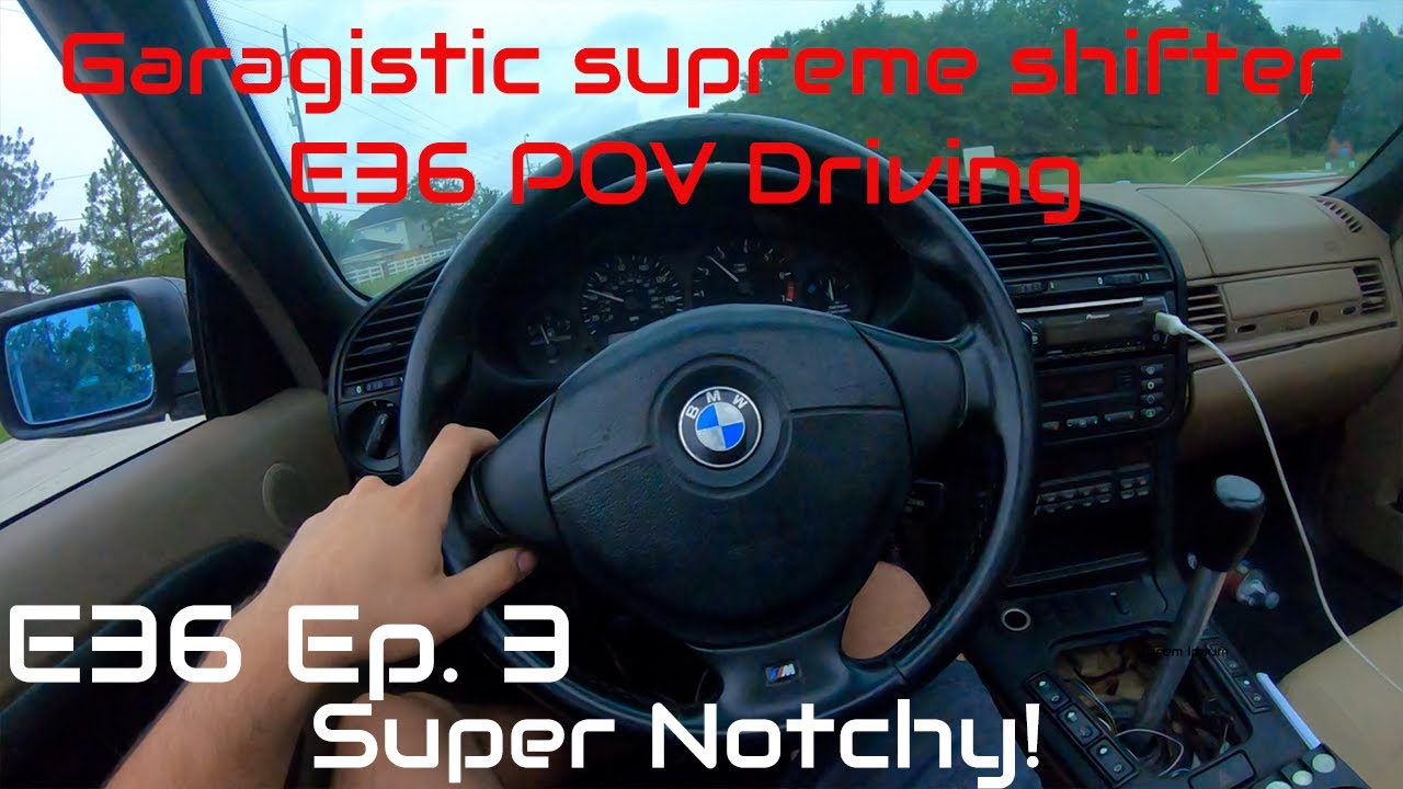 BMW E36 POV Driving. Garagistic supreme shifter. | E36 Cabriolet EP.3 |