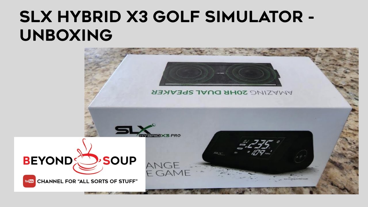 SLX Hybrid X3 Golf Simulator Swing Analysis GPS Bluetooth Device Kickstarter - Unboxing -