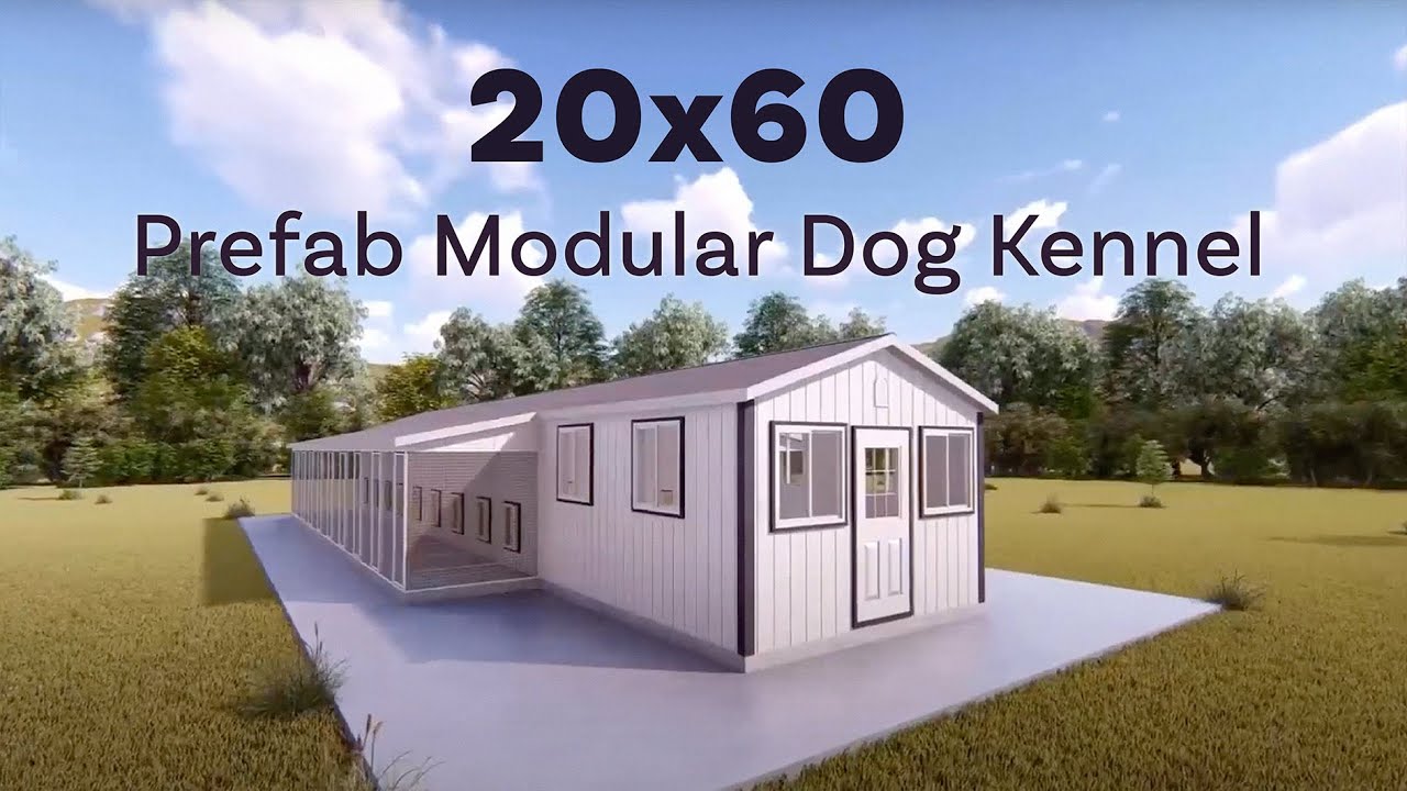 24x60 Prefab / Modular Dog Kennell