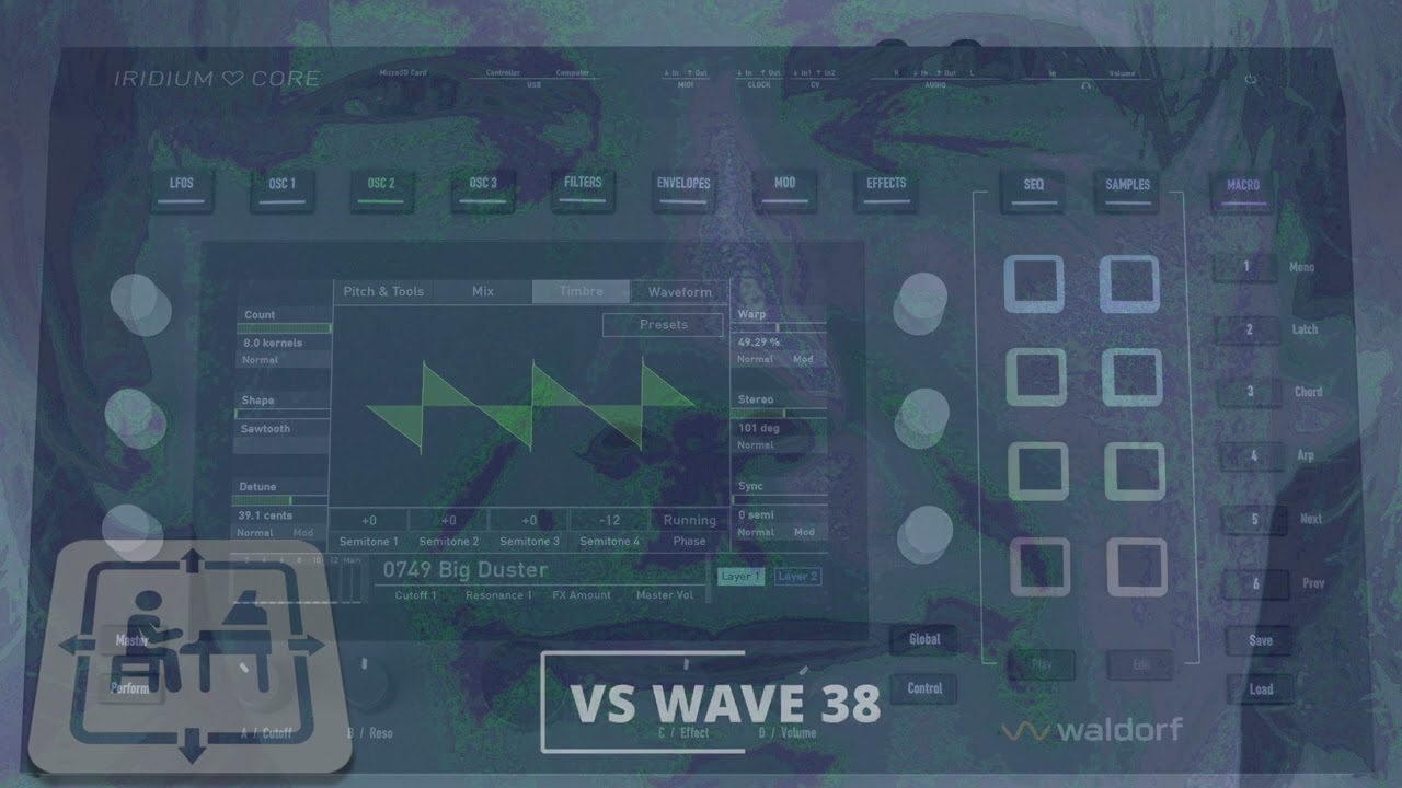 WALDORF IRIDIUM SOUNDSET COLOURS FRANK PELS