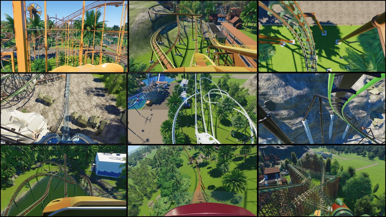 【Planet Coaster2】オリジナルコースターを一気見！(original)〔100時間かけて遊園地作ってみた〕
