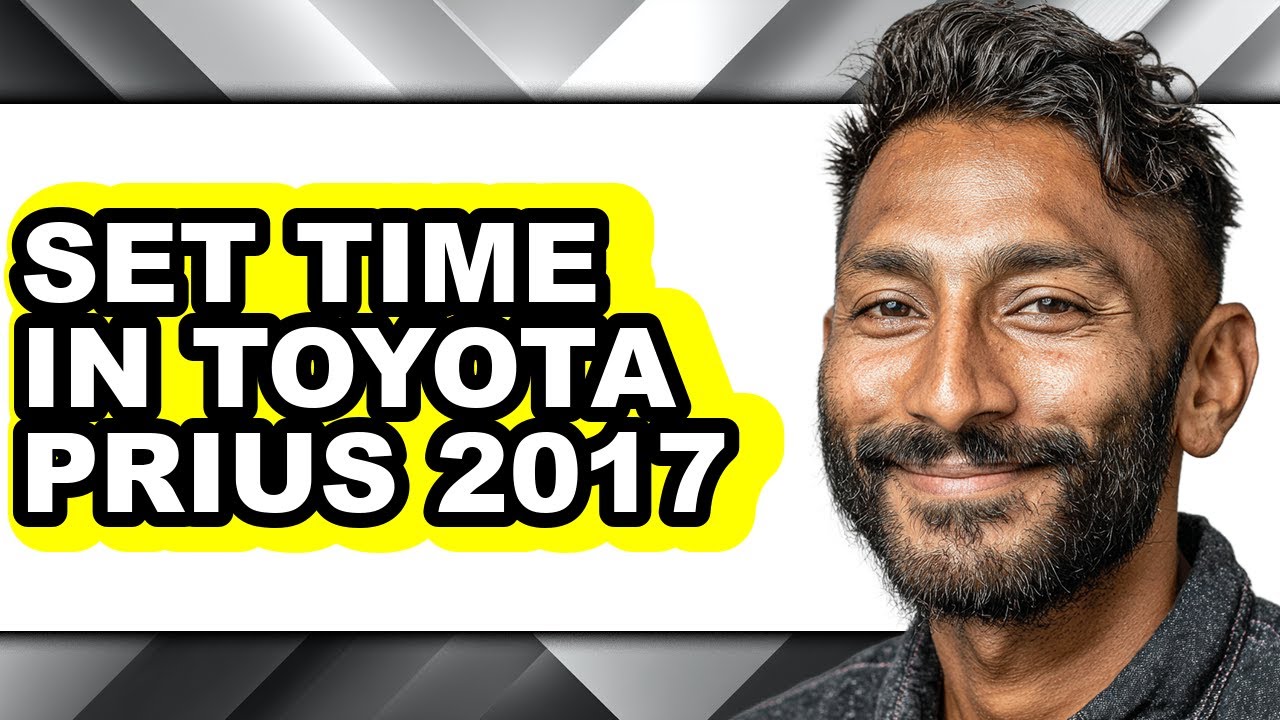 How to Set Time in Toyota Prius 2017 (Only Way)
