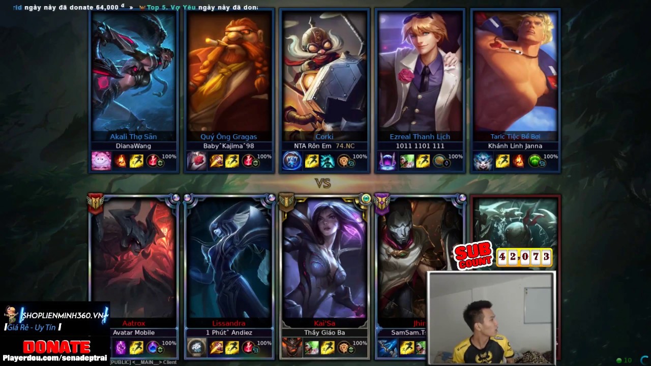 Lissandra trong tay Sena gánh thầy Ba