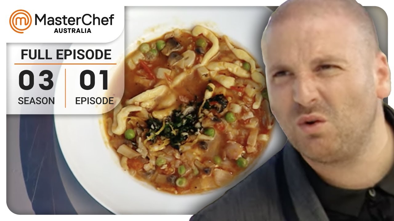 Minestrone Becomes A Masterpiece? | MasterChef Australia | S03 E01