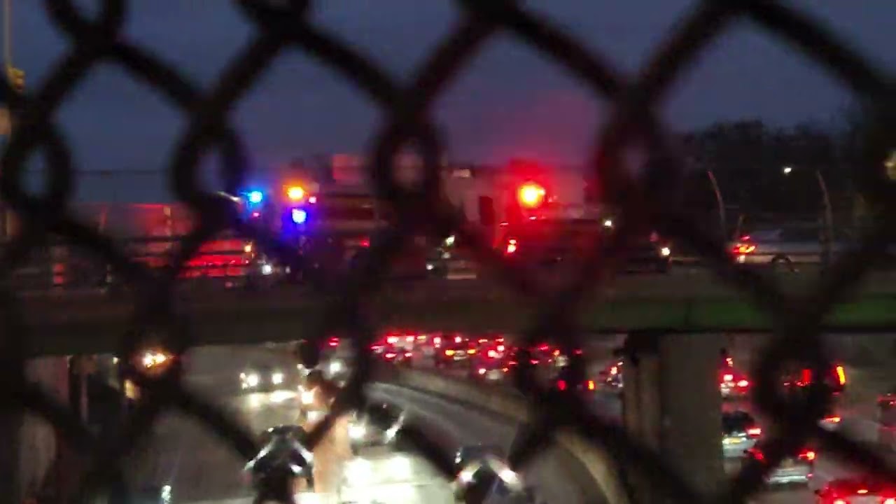 FDNY Squad 288 with pin Q siren responding quickly
