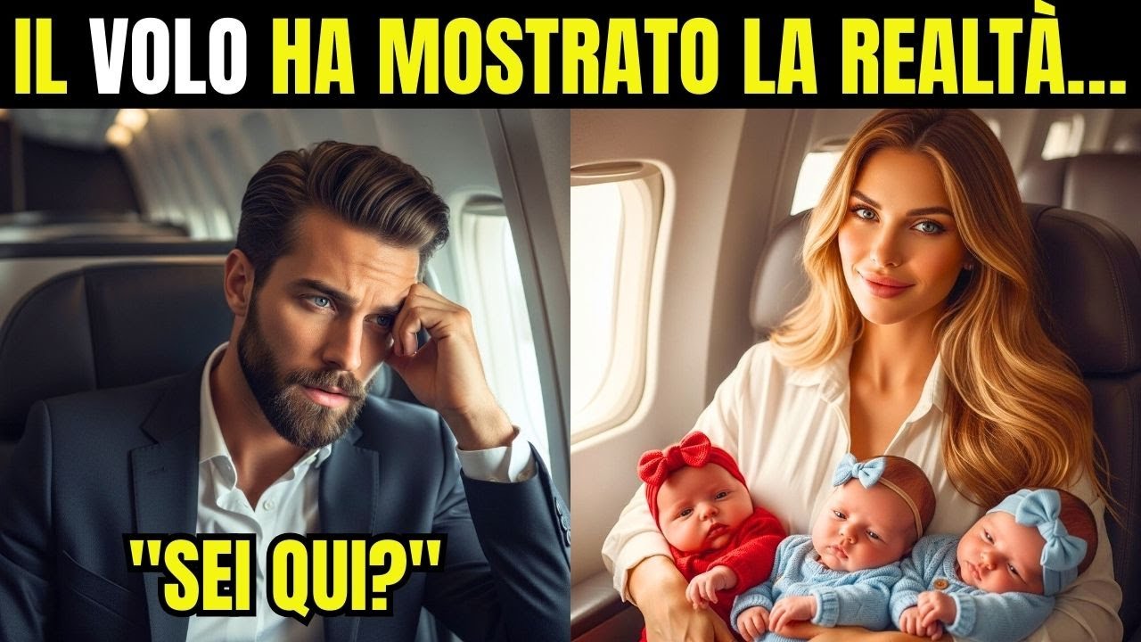 IL MILIONARIO VEDE LA SUA EX SULL’AEREO, DUE ANNI DOPO IL DIVORZIO. LEI HA PORTATO TRE GEMELLI