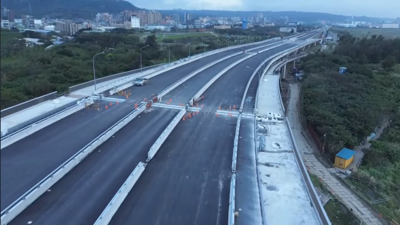 2026.02.24  淡江大橋工程  八里端  各區最新進度概況 空拍直播