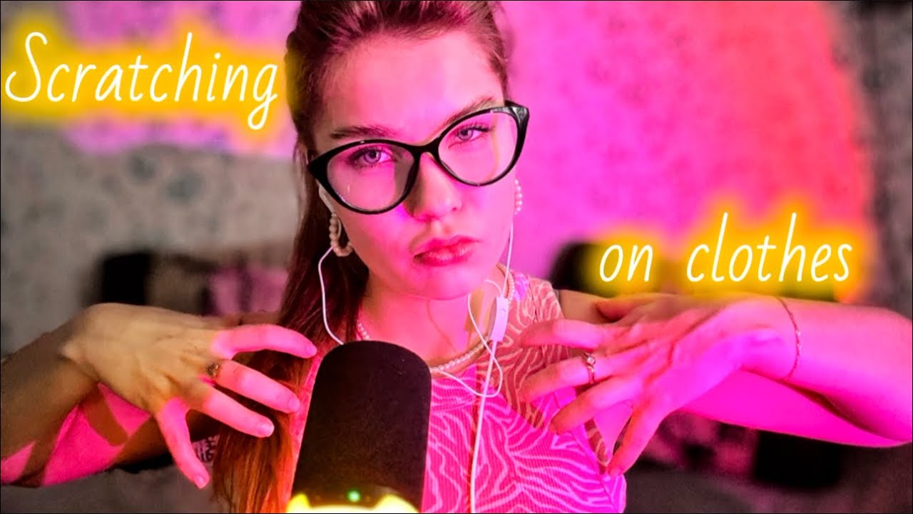 АСМР • Скретчинг по одежде👚~визуалки, звуки рта, нежный шепот~ 💋